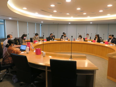 左四為臺灣新北地方檢察署企業犯罪專組江祐丞主任檢察官、左五為政風處簡正坤副處長、左六為政風處林佑宗主任秘書