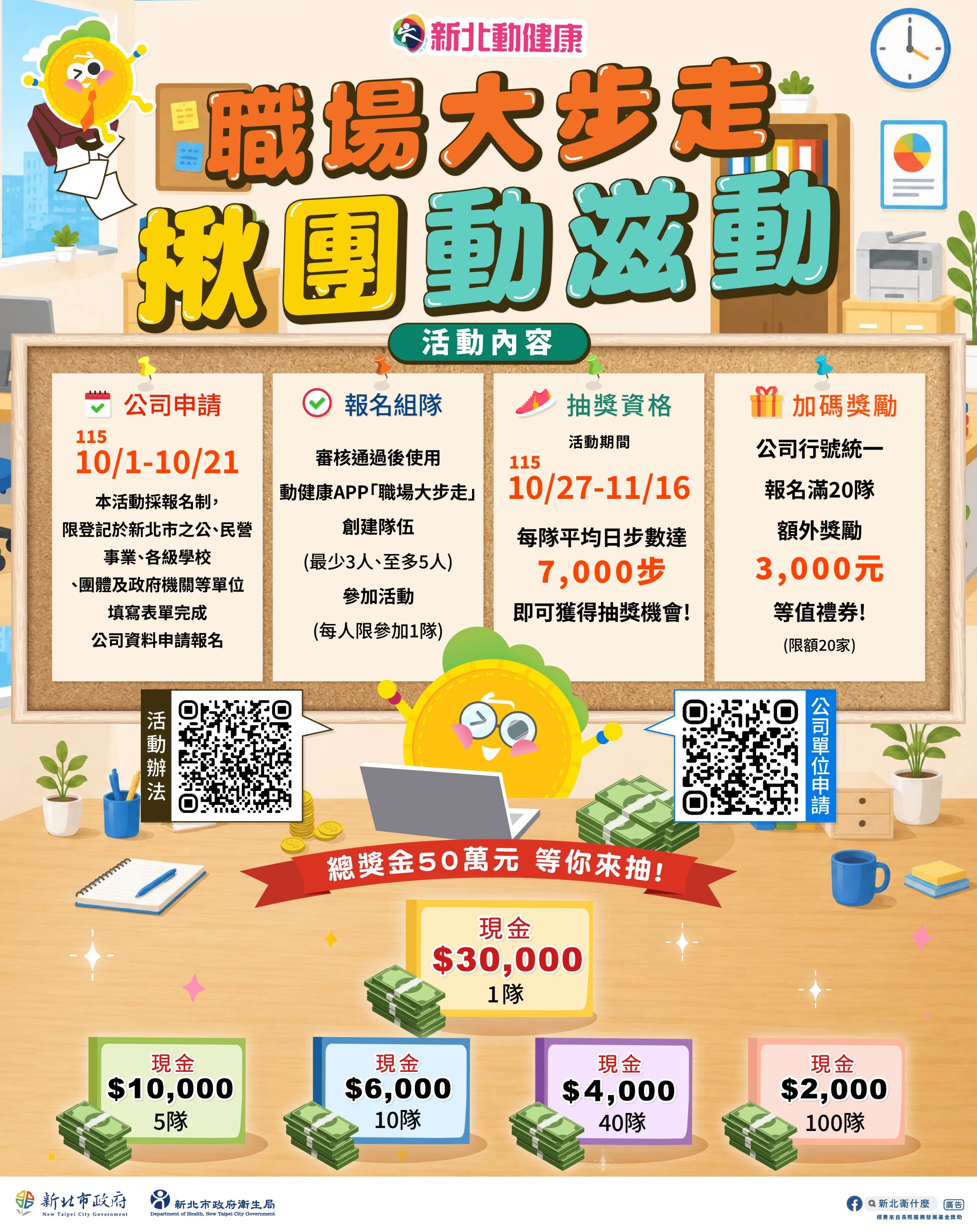 職場大步走 揪團動滋動-活動內容